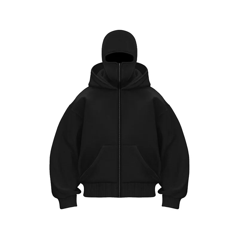 Black hoodie on a white background