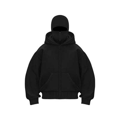 Black hoodie on a white background