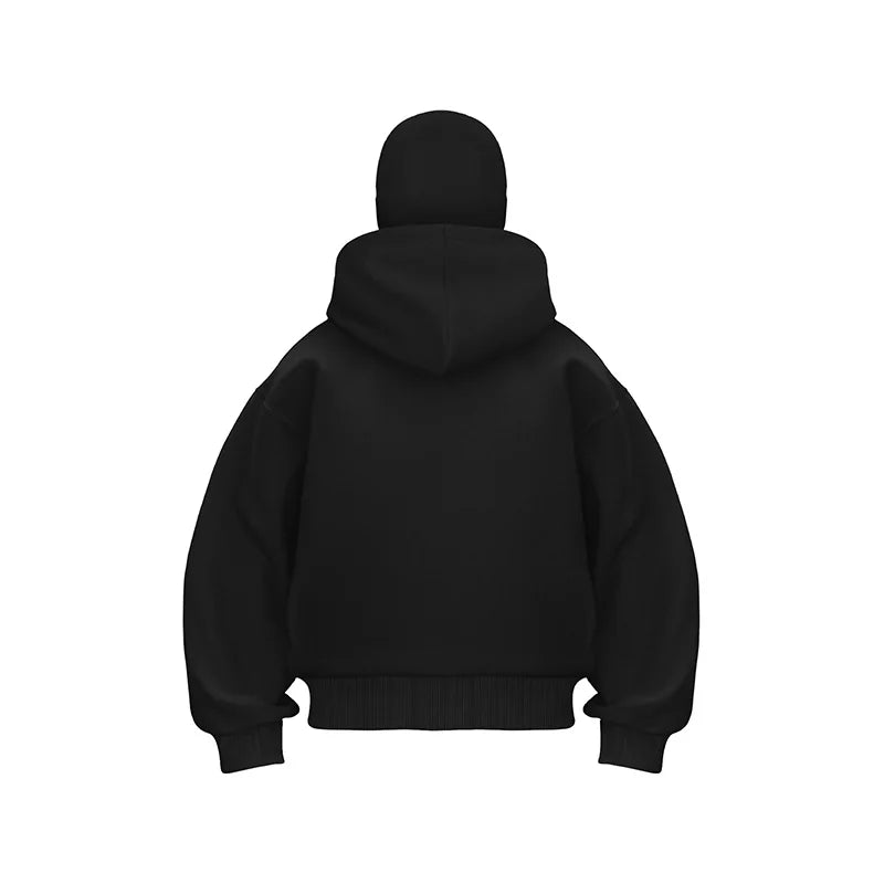 Black hoodie on a white background